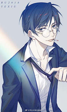 微信最潮帅气二次元男生头像