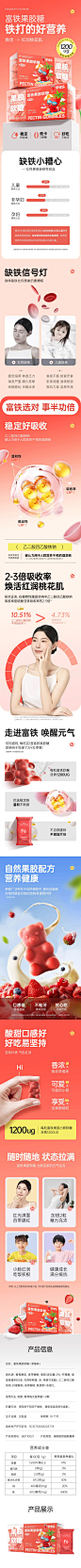 红桃K富铁软糖 详情页设计