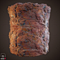 Stylized Desert Red Cliff