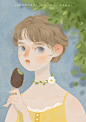 抹茶味的夏天_AshuizZ__插画师作品_涂鸦王国gracg.com