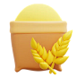 Grain  3D Icon
