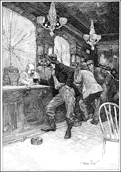 钢笔画的天花板 富兰克林·布斯