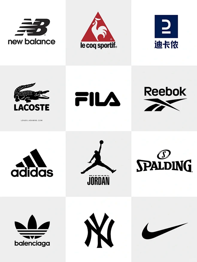 国内外运动品牌logo大合集 - 小红书