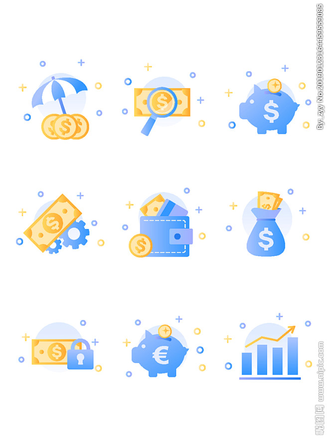 金融元素图标