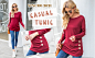 womens casual tunics