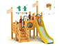 新款小博士木制儿童游乐设备组合滑梯室内肯德基餐饮大型玩具 #木制# #游乐# #滑梯#