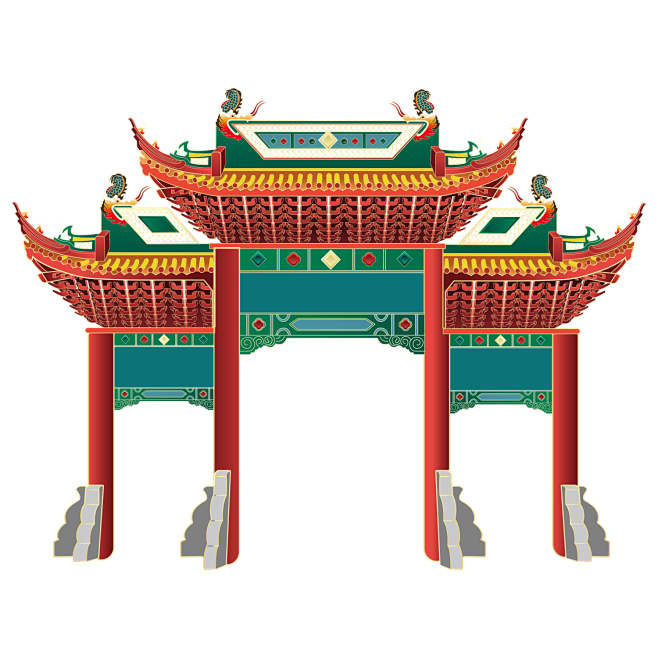 门楼牌坊素材 (62)