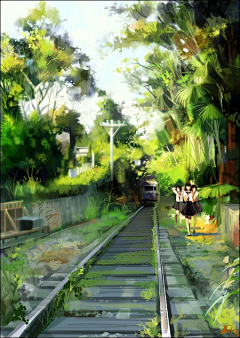尤里不吃鱼采集到小清新插画