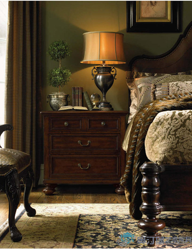 奥汀堡家具 美式家具 欣赏家 床头柜