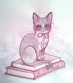 与猫的日常生活~插画_By_JamieMorath