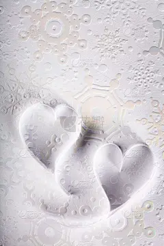 纸心背景圣瓦伦丁