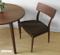 emvo日式家具 北欧风格 纯实木餐椅 水曲柳YC-61餐椅