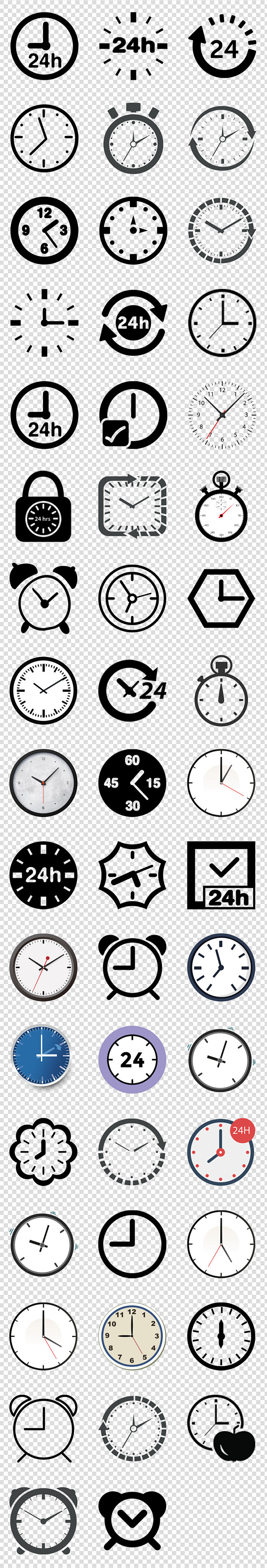 时钟钟表时间图标限时抢购图标免扣PNG