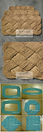 【9款创意家居DIY】教你如何自制地毯，做出属于自己家的一份特别。 @实用小百科（转）