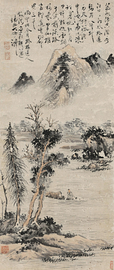 中国古代山水画-花瓣网|陪你做生活的设计师 | 石涛山水画