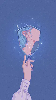  唯美小清新！温柔夏日壁纸插画

刻意绘制人物的局部，给人留下更多想象的空间，偏暗的冷紫色环境中再撒点星星，真好看 视频教程戳O网页链接

作者：@Asen-阿森 （优设手绘训练营讲师） ​​​​