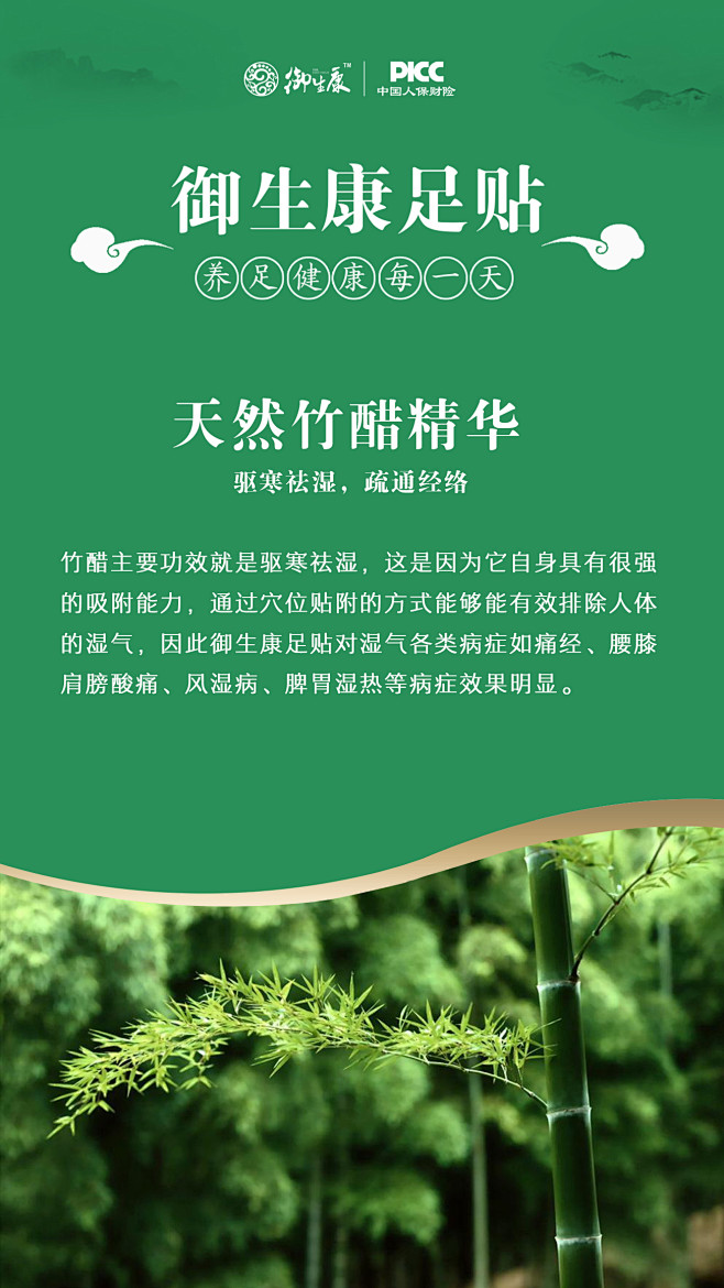 足贴成分图养生竹醋