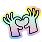 Laser Effect Text Sticker