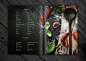 Design menu for restaurant : The design menu for the restaurant in Russia. Europe and japanese kitchen. All is collage from customer` s photoes of dishes and background made from stock photoes.