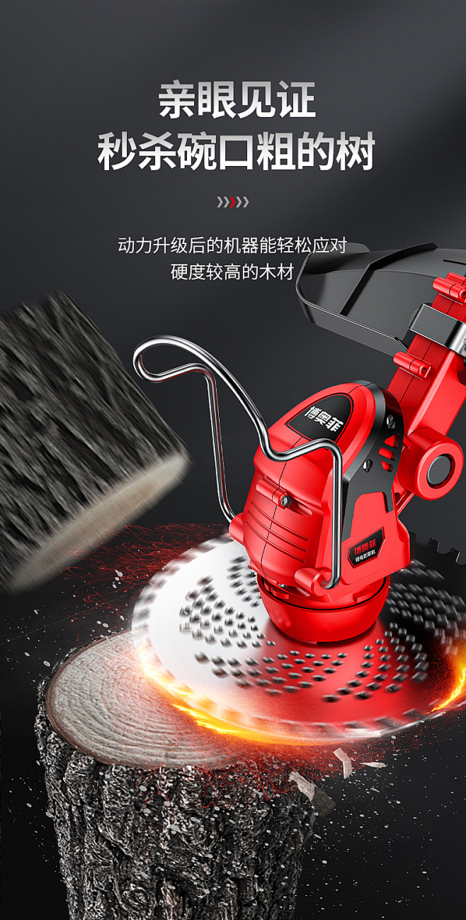 电动割草机小型家用锂电多功能开荒园林农用...