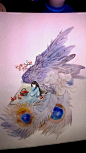 羽毛_小夏.__插画师作品_涂鸦王国gracg.com