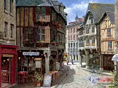 欧洲小镇风情：Sung Sam Park油画壁纸图片_第40张|PChome下载中心