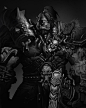 WarCraft Fan art - Grommash|Garrosh HellScream : Fan art War Craft.Father and son.
