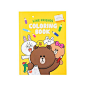 LINE FRIENDS Character Coloring Book for Kids Official Goods