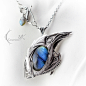 MYXGHAR DRACO - silver and labradorite by LUNARIEEN#饰品##宝石#