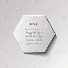 纸六边形白色横幅