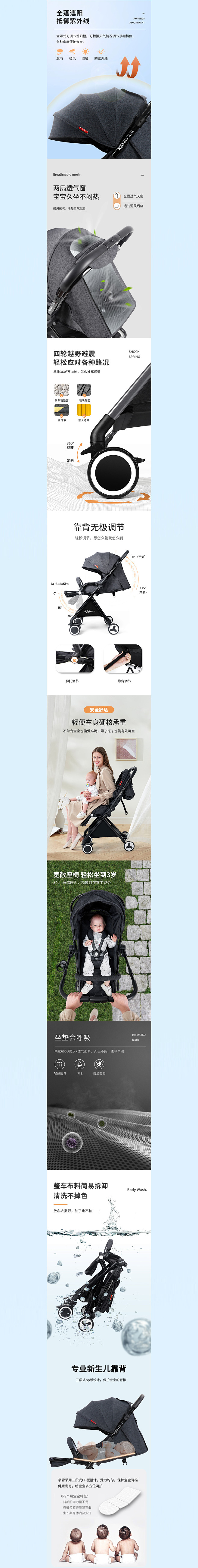 婴儿车详情页_azalea_详情页图片-...