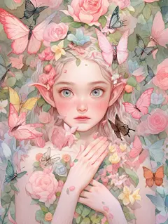 绝美人物插画