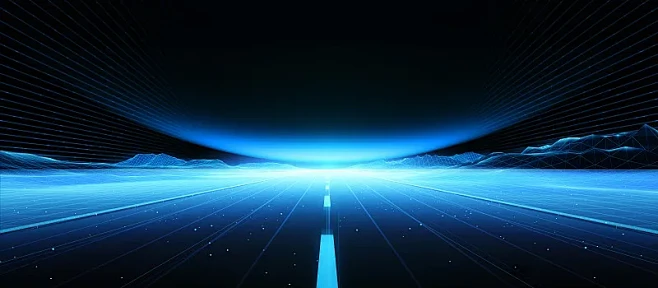 蓝色科技粒子背景图图片下载