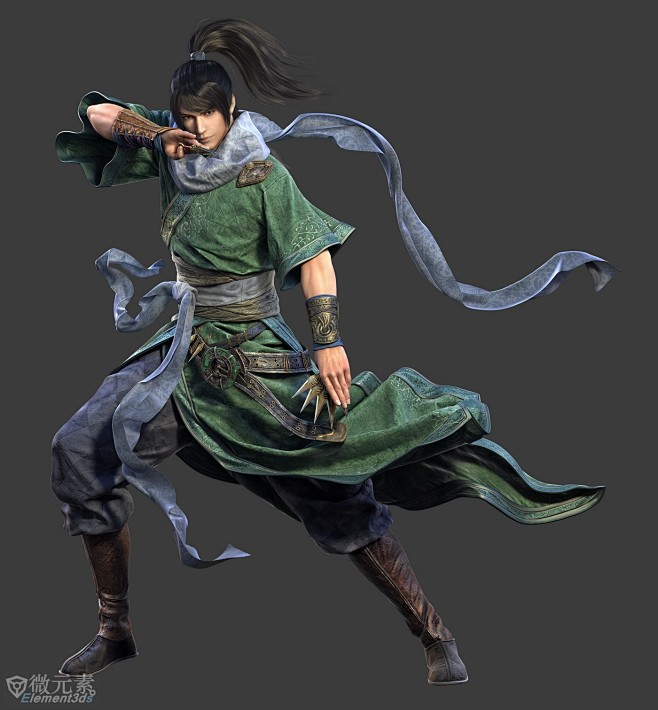 仙侠人物武侠原画高模型剑客法师女男立绘美...