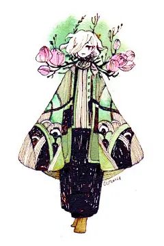 小时候我们词不达意，
长大了我们言不由衷。 ​​​​

作者：koyamori ​​​​
#手帐素材插画手绘##简笔画# ​