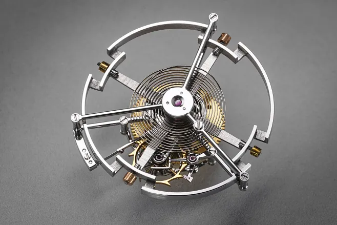 Oval watch with spring detent escapement, remontoir tourbillon by Derek ...
