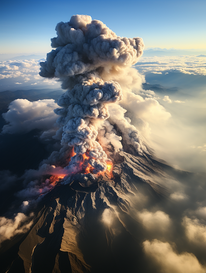 富士山爆发ai图