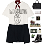 #moschino #blackwhite #highfashion #ysl #bag #boots #likes 

Created in the Polyvore Android app. http://www.polyvore.com/android