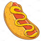 西方美食元素插画