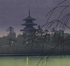 一个鹅几采集到川濑巴水