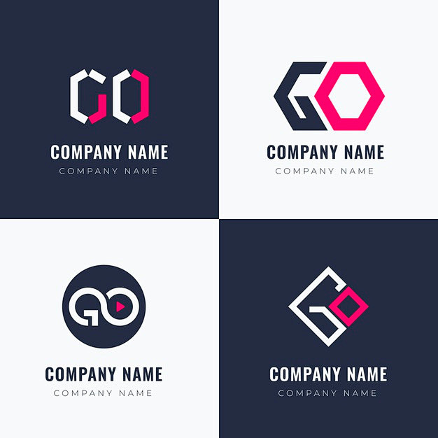 GO字母logo标志矢量图素材