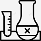 烧瓶科学17线性图标 平面电商 创意素材