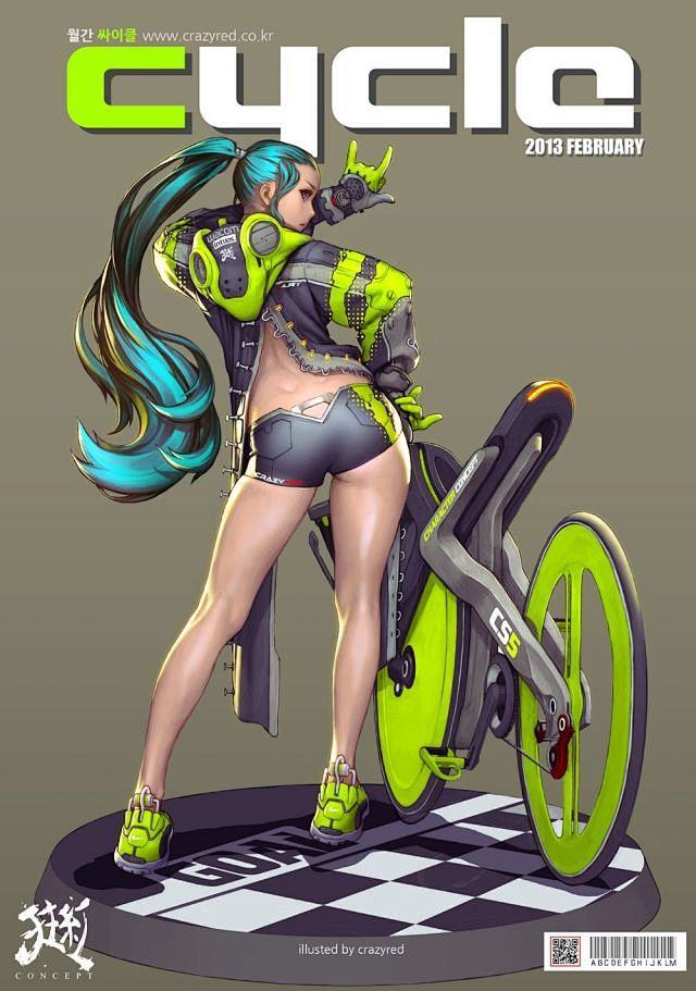 韩国画师crazyred作品
H2学院，...