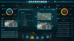 风中一片雨采集到web大屏设计