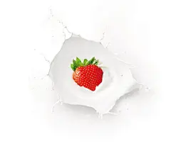 草莓牛奶图片