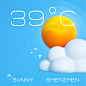 3D DAILY WEATHER UI - 每日打卡