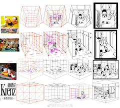 麦芽糖03采集到画画/两点透视