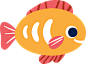 鱼图片大全卡通海洋鱼类素材海豚金鱼