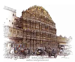 #设计手绘# @夏克梁 老师作品，你能想象都是马克笔画的吗？厉害了，word哥！#马克笔手绘# 2东莞·东莞康帝国际酒店 ​​​​