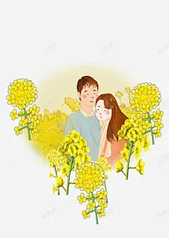 彩铅手绘油菜花 元素 免抠png 设计图片 免费下载 页面网页 平面电商 创意素材